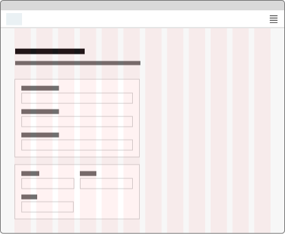 Text input widths that are properly sized and aligned to their content and grid columns, as described in the caption.