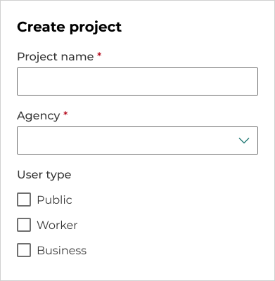 An example of fields in a form improperly marked as required, as described in the caption.